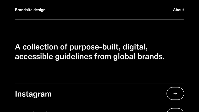 Brand Site Design