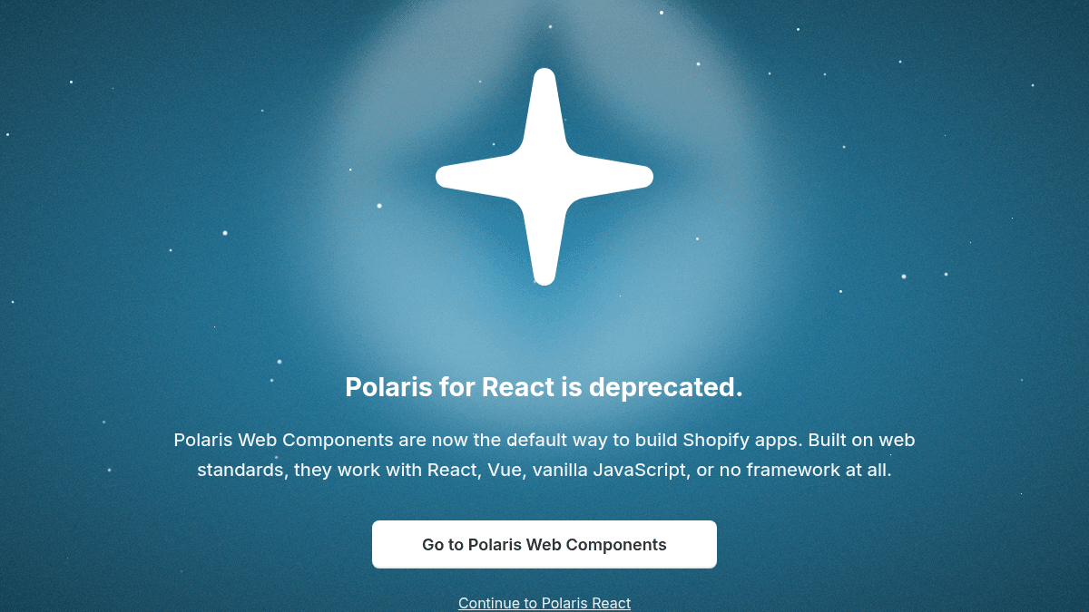 Shopify Polaris