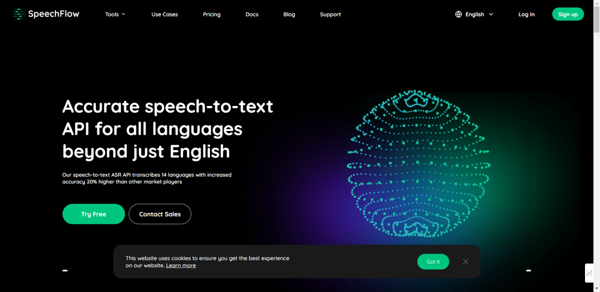 SpeechFlow - Powerful Speech to Text API