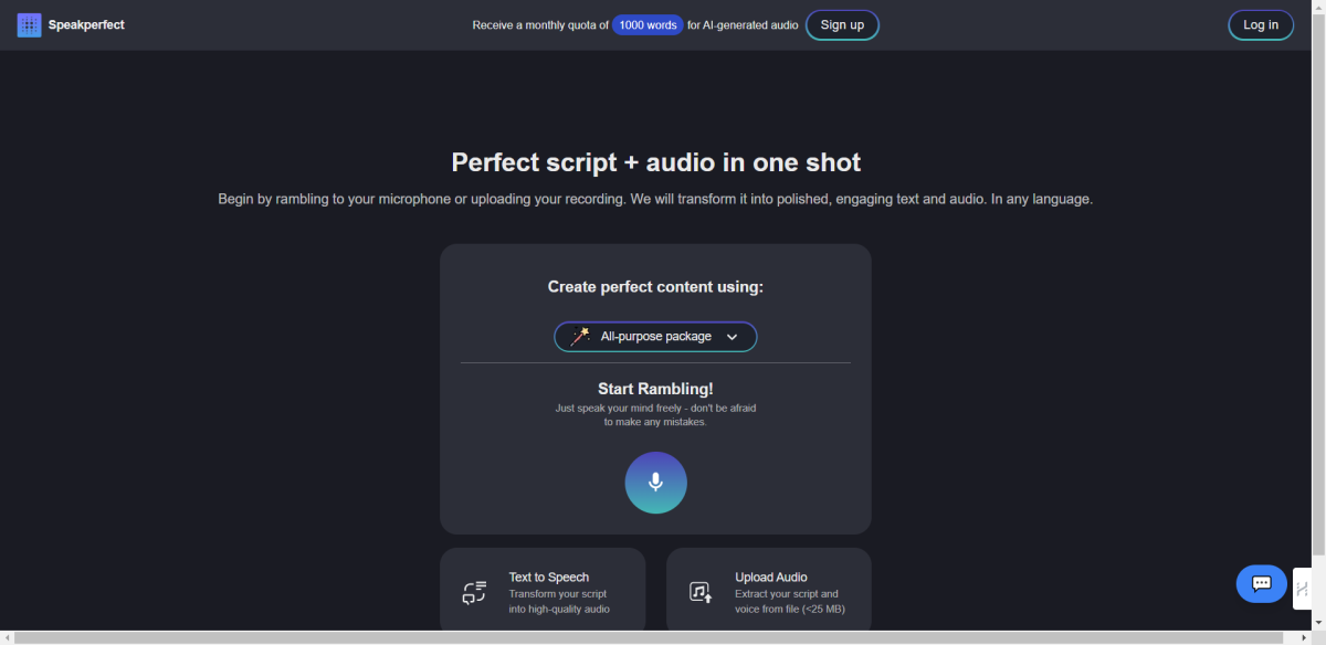 SpeakPerfect| Artificial intelligence (AI)  enhance the quality of your audio recordings